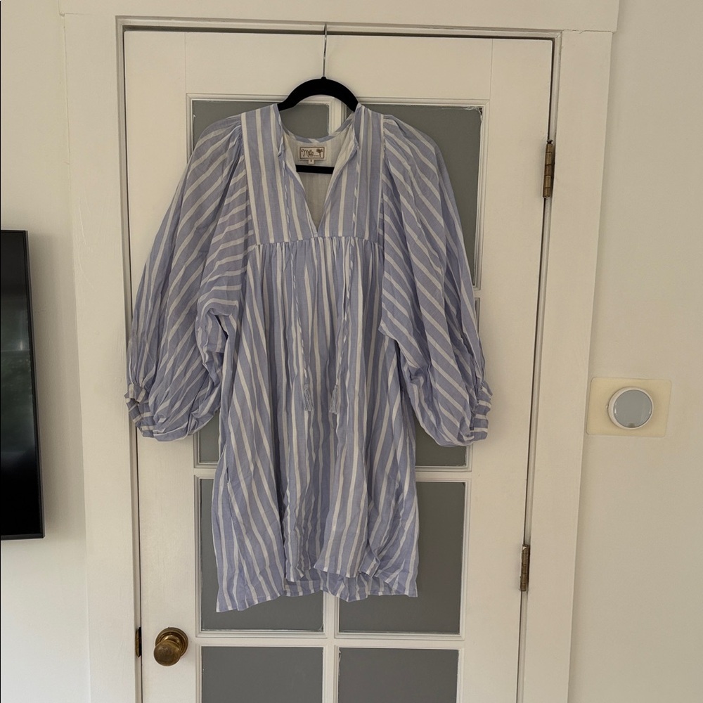 Striped Blue Mini Dress
